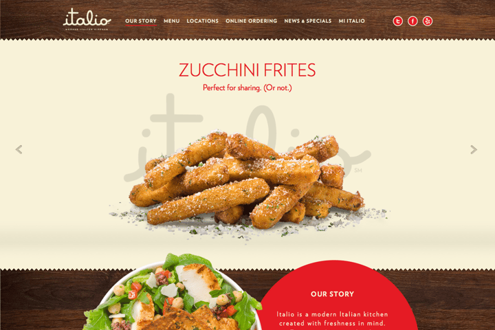 Italio Kitchen website preview